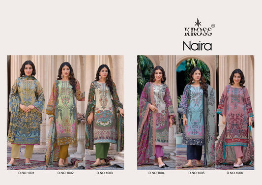 Naira Kross Kulture Cotton Karachi Salwar Suits Supplier Gujarat