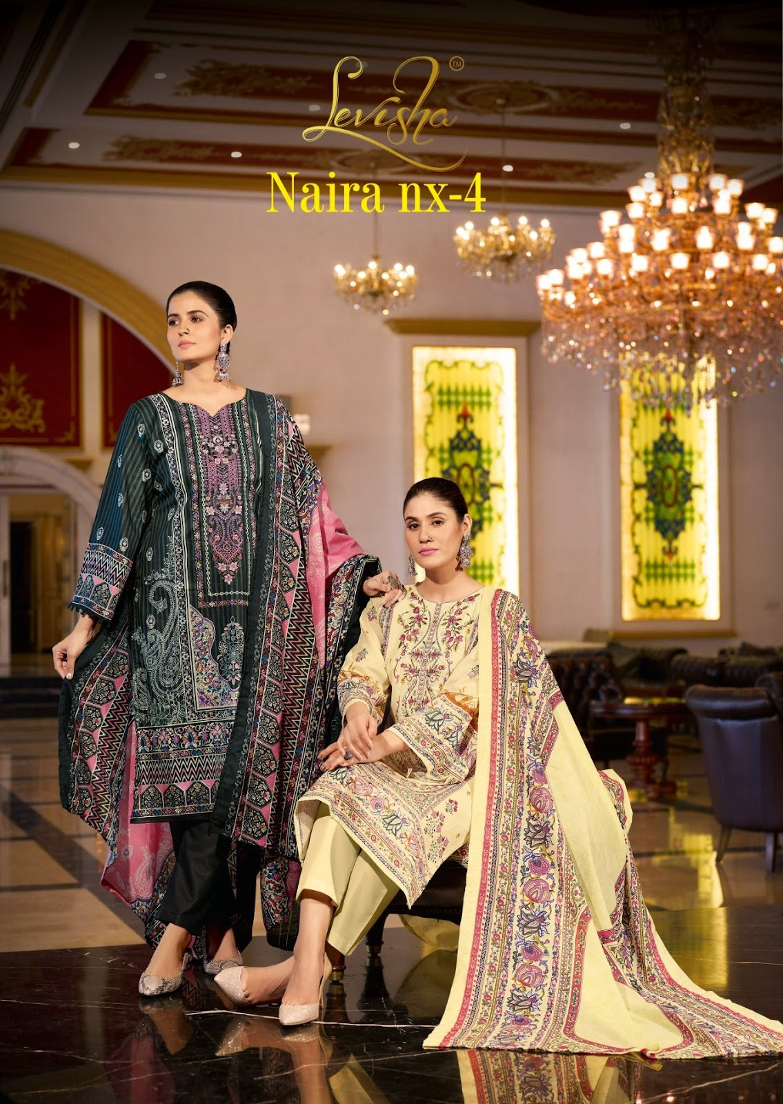 Naira Nx 4 Levisha Cambric Cotton Karachi Salwar Suits Manufacturer Ahmedabad