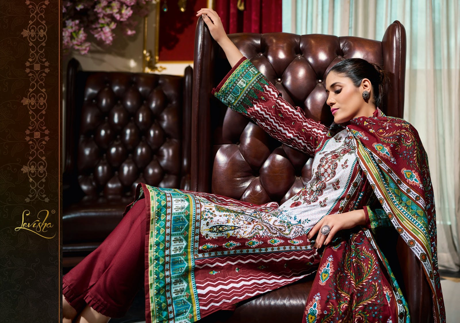 Naira Nx 4 Levisha Cambric Cotton Karachi Salwar Suits Manufacturer Ahmedabad