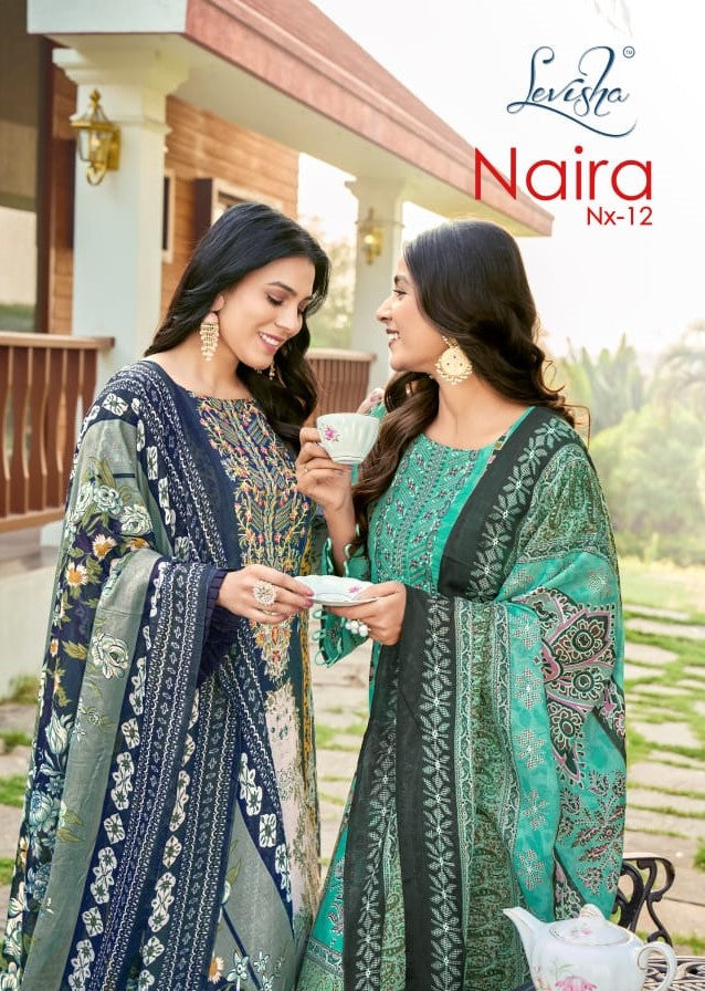Naira Nx Vol 12 Levisha Cotton Karachi Salwar Suits Wholesaler