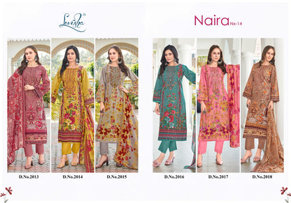 Naira Nx Vol 14 Levisha Cambric Cotton Karachi Salwar Suits Manufacturer Ahmedabad