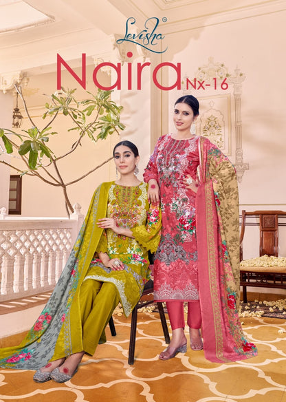 Naira Nx Vol 16 Levisha Cambric Cotton Karachi Salwar Suits Wholesale Price