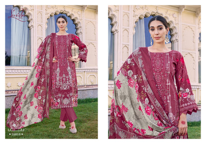 Naira Nx Vol 16 Levisha Cambric Cotton Karachi Salwar Suits Wholesale Price