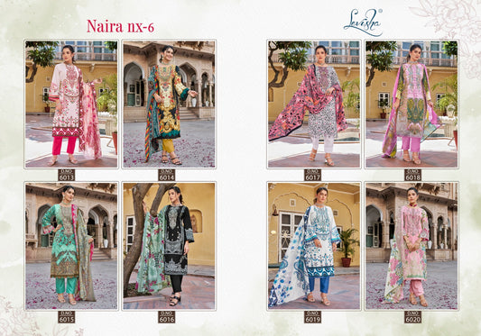 Naira Nx Vol 6 Levisha Cambric Cotton Karachi Salwar Suits Exporter