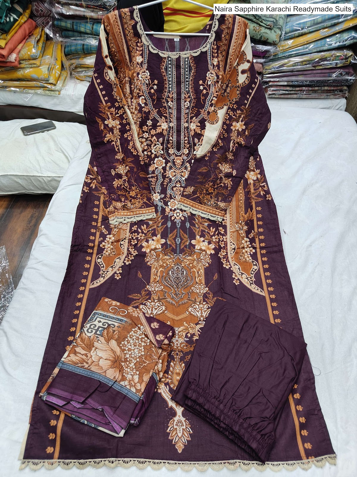 Naira Sapphire Cotton Karachi Readymade Suits Wholesale Rate