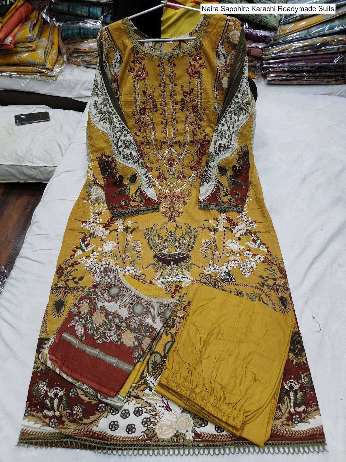 Naira Sapphire Cotton Karachi Readymade Suits Wholesale Rate