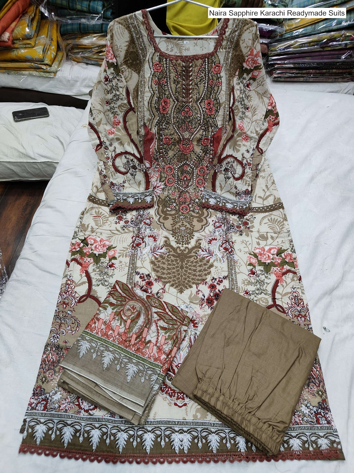 Naira Sapphire Cotton Karachi Readymade Suits Wholesale Rate