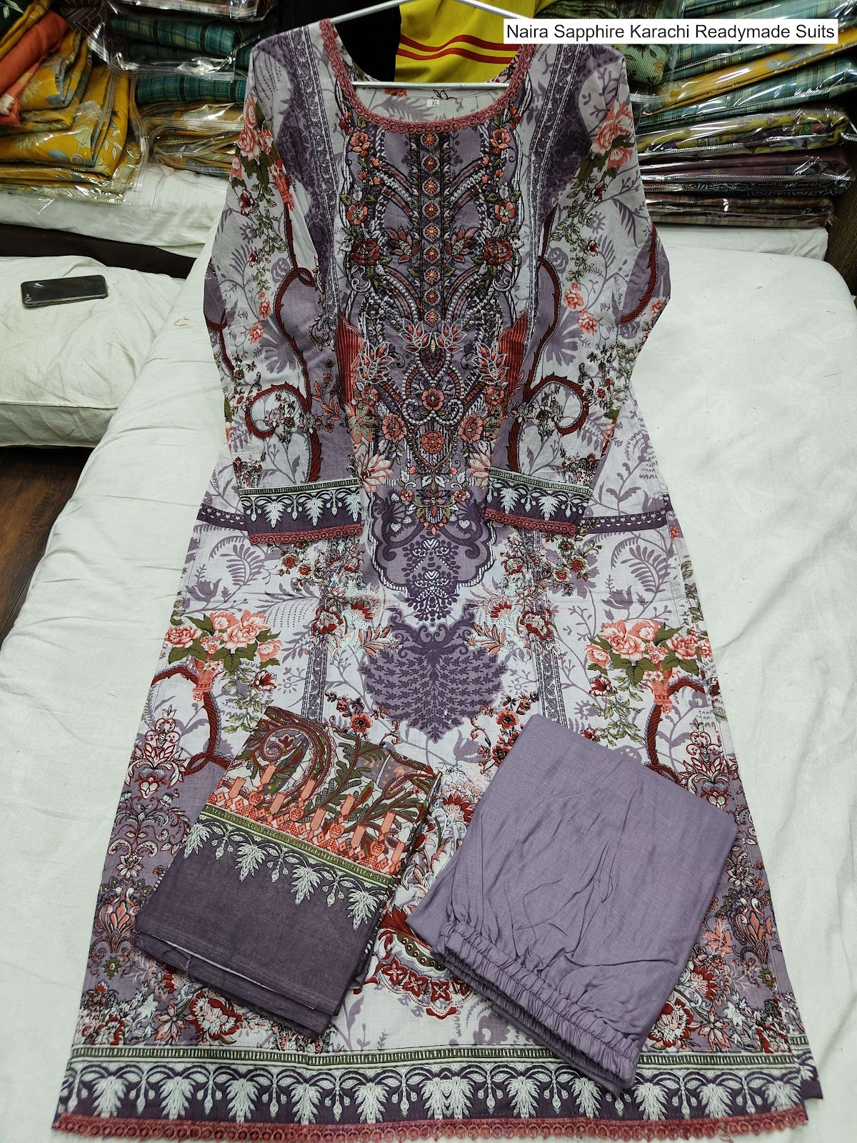 Naira Sapphire Cotton Karachi Readymade Suits Wholesale Rate