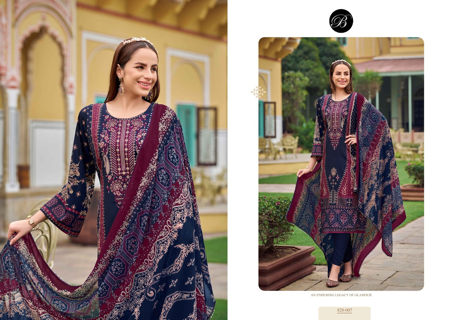Naira Vol 101 Belliza Designer Studio Cotton Karachi Salwar Suits Exporter