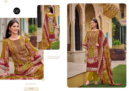 Naira Vol 101 Belliza Designer Studio Cotton Karachi Salwar Suits Exporter