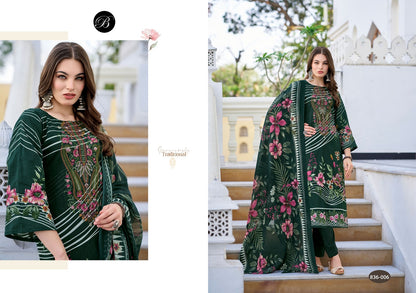 Naira Vol 103 Belliza Designer Studio Pure Cotton Karachi Salwar Suits Manufacturer