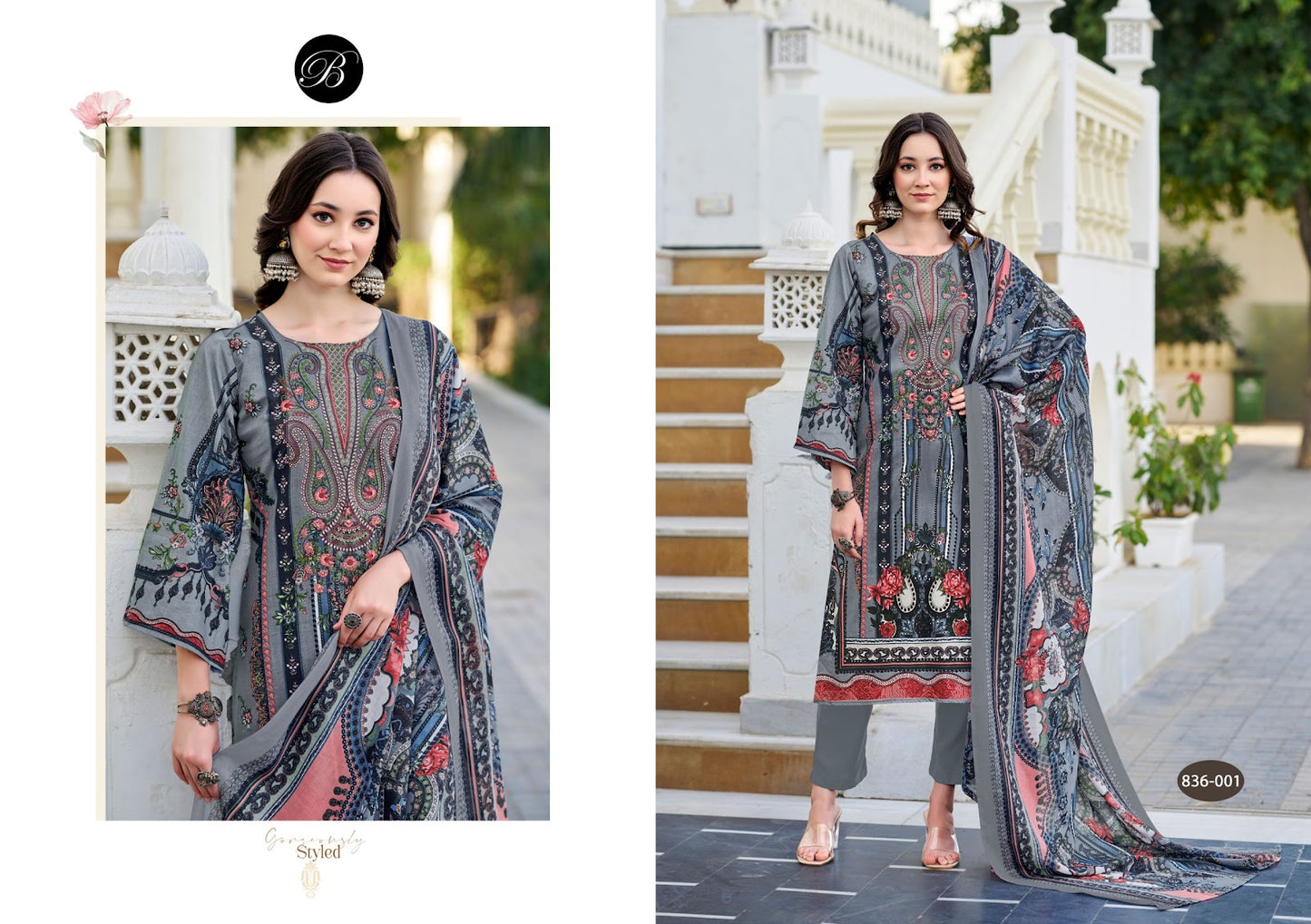 Naira Vol 103 Belliza Designer Studio Pure Cotton Karachi Salwar Suits Manufacturer