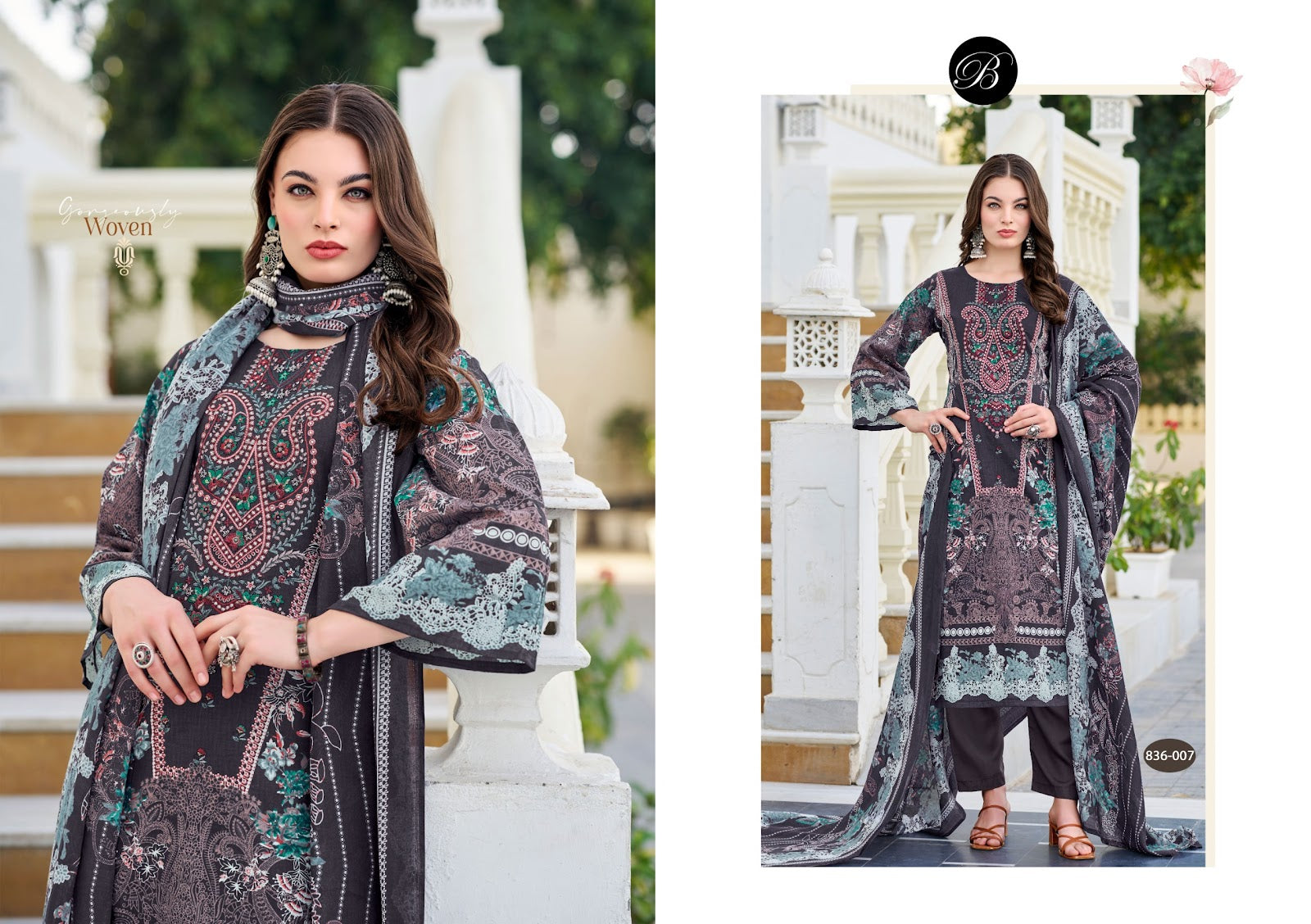 Naira Vol 103 Belliza Designer Studio Pure Cotton Karachi Salwar Suits Manufacturer