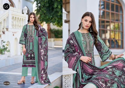 Naira Vol 103 Belliza Designer Studio Pure Cotton Karachi Salwar Suits Manufacturer