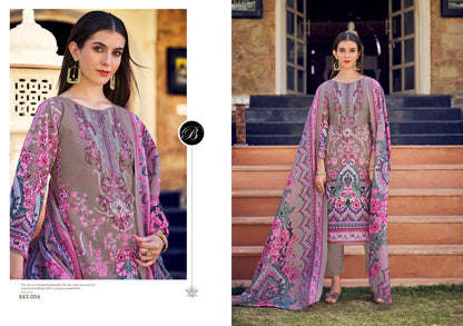 Naira Vol 105 Belliza Designer Studio Pure Cotton Karachi Salwar Suits Wholesaler India