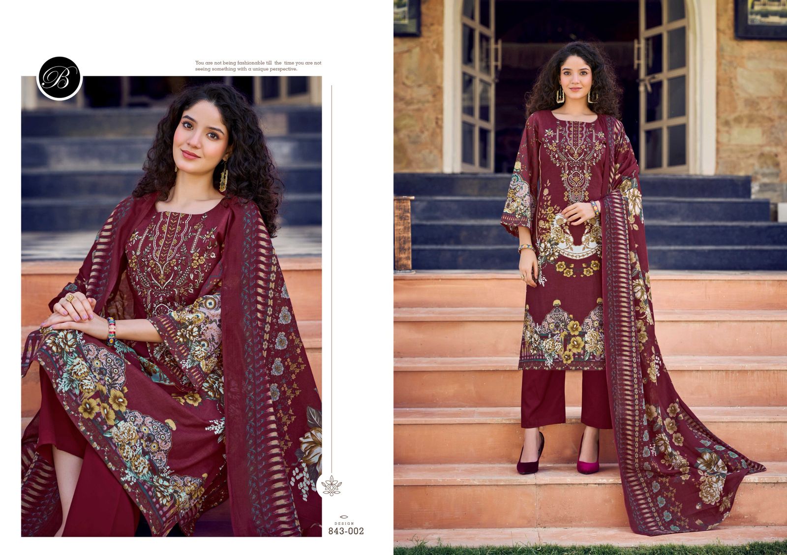 Naira Vol 105 Belliza Designer Studio Pure Cotton Karachi Salwar Suits Wholesaler India