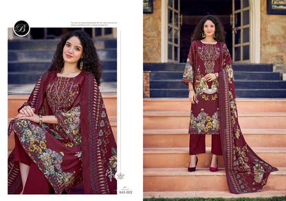 Naira Vol 105 Belliza Designer Studio Pure Cotton Karachi Salwar Suits Wholesaler India