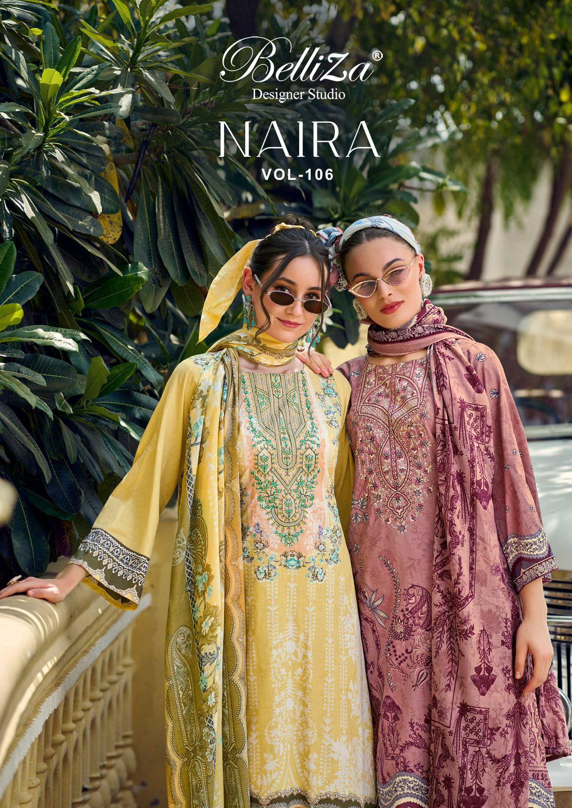 Naira Vol 106 Belliza Designer Studio Cotton Karachi Salwar Suits Supplier India