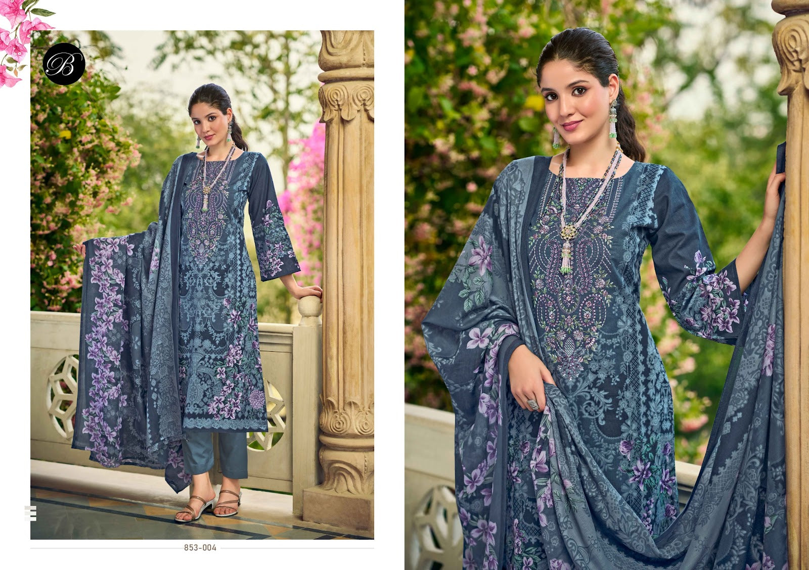 Naira Vol 107 Belliza Designer Studio Pure Cotton Karachi Salwar Suits Supplier