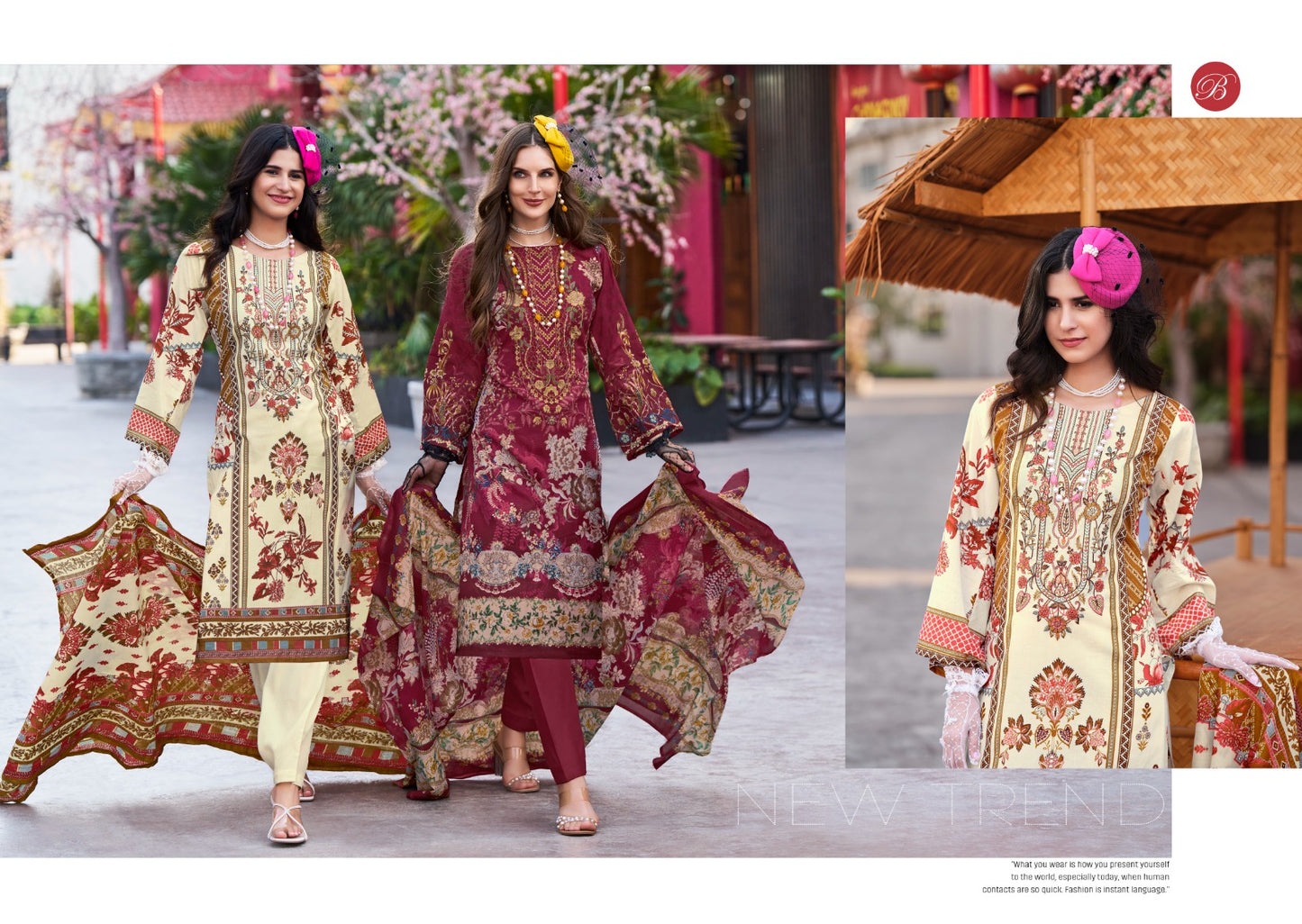 Naira Vol 109 Belliza Designer Studio Cotton Karachi Readymade Suits Supplier Gujarat