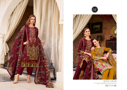 Naira Vol 111 Belliza Designer Studio Cotton Karachi Salwar Suits Wholesaler Gujarat