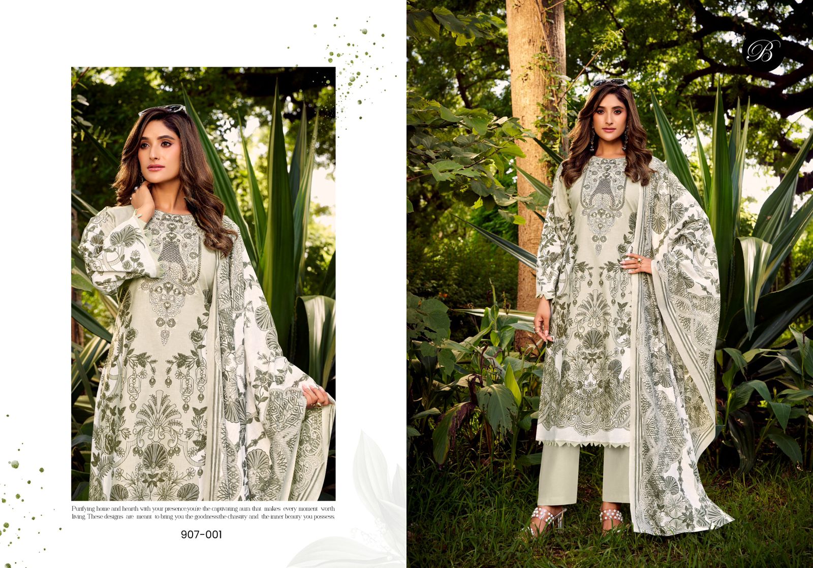Naira Vol 120 Belliza Designer Studio Cotton Karachi Salwar Suits Exporter Ahmedabad
