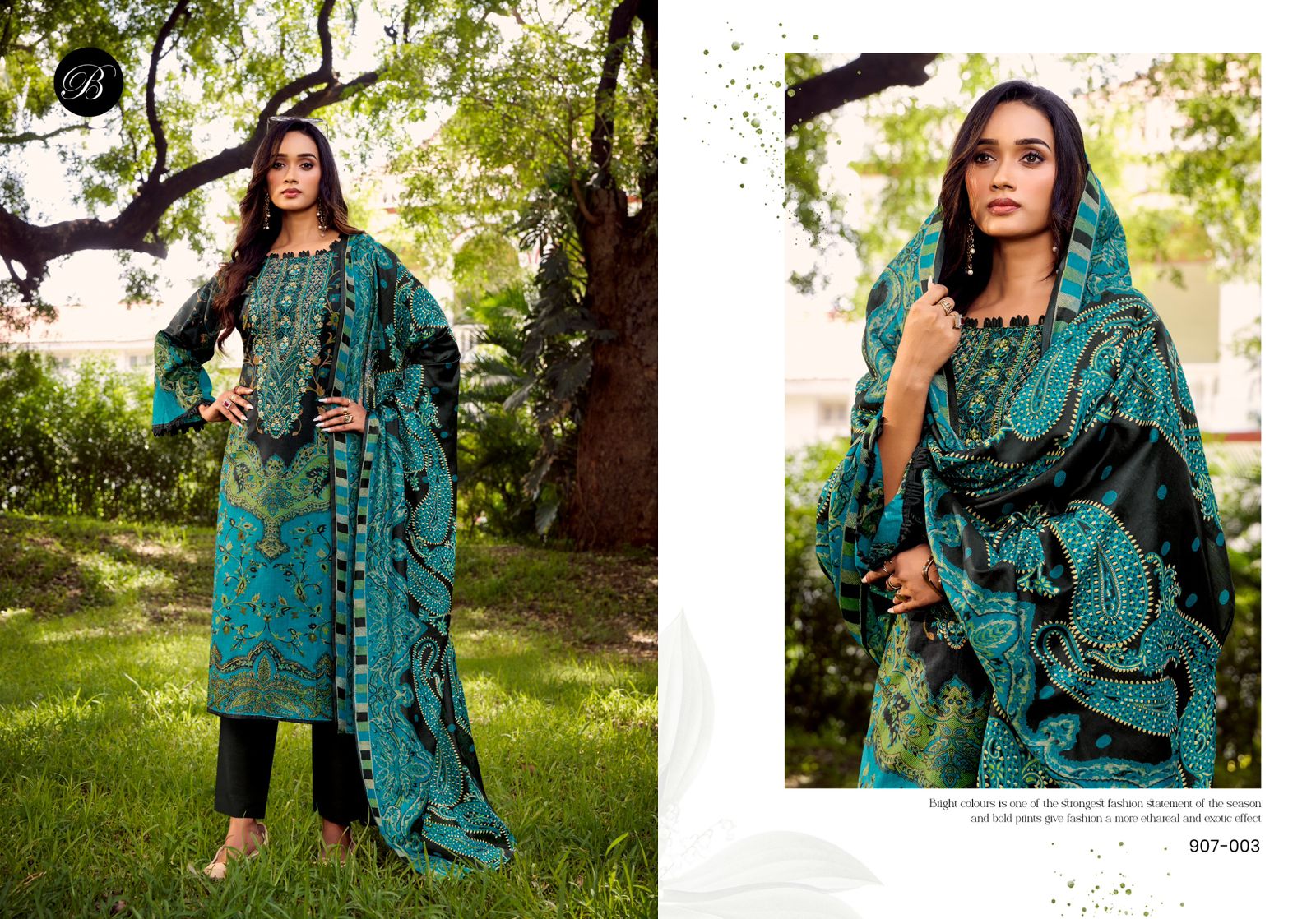 Naira Vol 120 Belliza Designer Studio Cotton Karachi Salwar Suits Exporter Ahmedabad