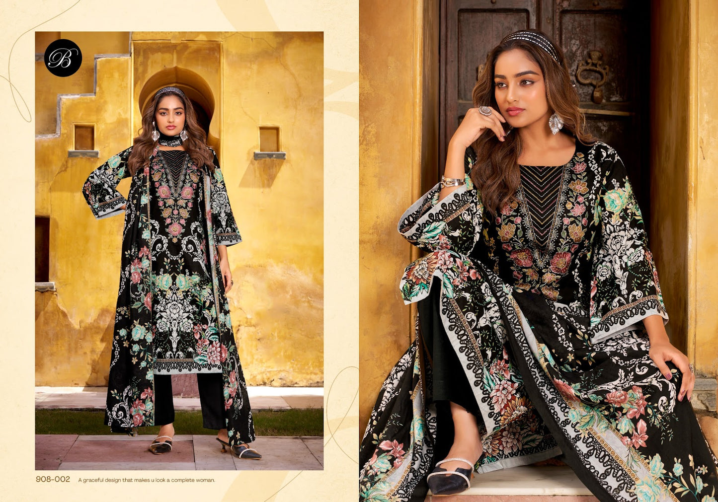 Naira Vol 121 Belliza Designer Studio Cotton Karachi Salwar Suits Exporter Ahmedabad