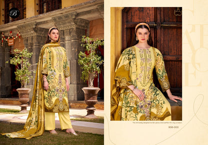 Naira Vol 121 Belliza Designer Studio Cotton Karachi Salwar Suits Exporter Ahmedabad