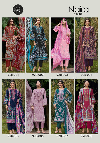 Naira Vol 125 Belliza Designer Studio Cotton Karachi Salwar Suits Manufacturer Gujarat