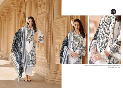 Naira Vol 129 Belliza Designer Studio Cotton Karachi Salwar Suits Exporter