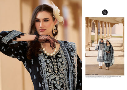 Naira Vol 129 Belliza Designer Studio Cotton Karachi Salwar Suits Exporter