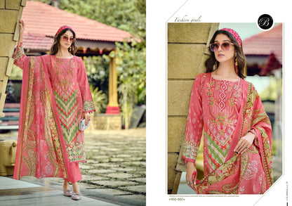 Naira Vol 131 Belliza Designer Studio Pure Cotton Karachi Salwar Suits Wholesaler