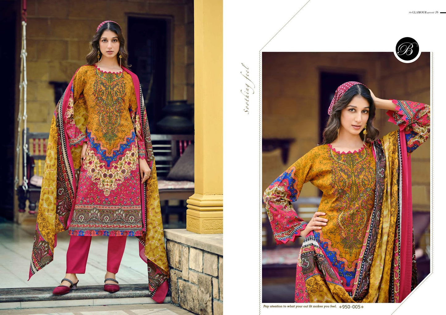 Naira Vol 131 Belliza Designer Studio Pure Cotton Karachi Salwar Suits Wholesaler