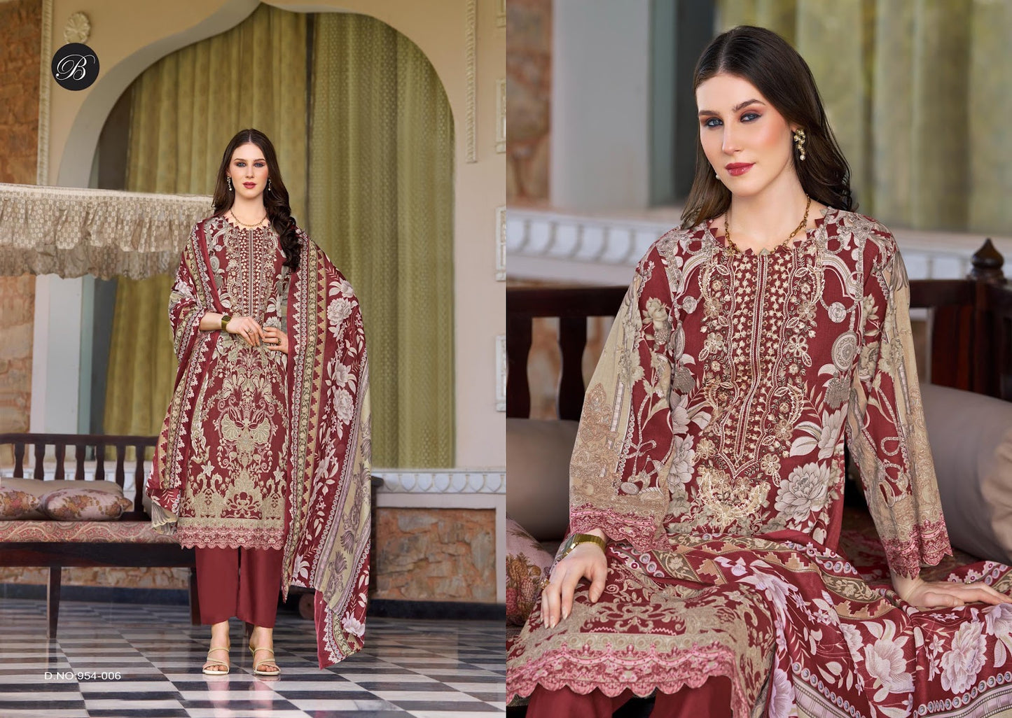 Naira Vol 132 Belliza Designer Studio Cotton Karachi Salwar Suits Supplier