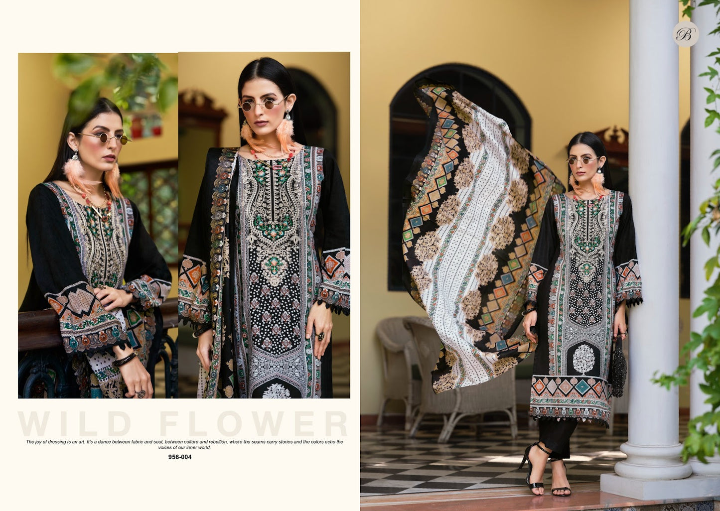 Naira Vol 133 Belliza Designer Studio Cotton Karachi Salwar Suits Wholesaler Ahmedabad