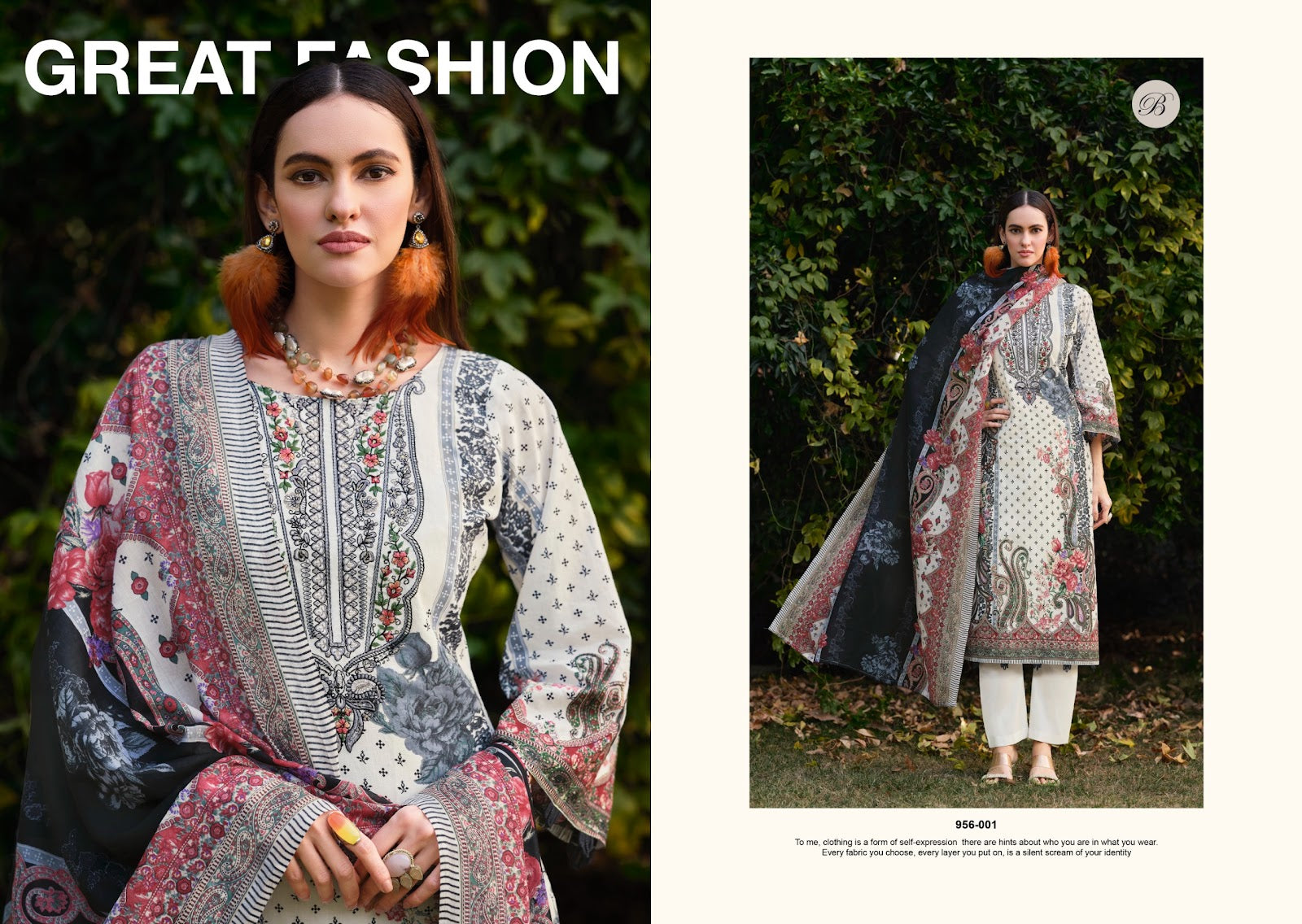 Naira Vol 133 Belliza Designer Studio Cotton Karachi Salwar Suits Wholesaler Ahmedabad