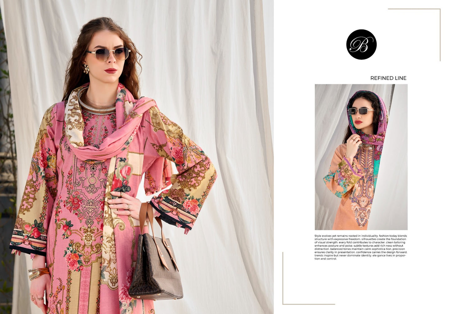Naira Vol 137 Belliza Designer Studio Cotton Karachi Salwar Suits Wholesaler Ahmedabad