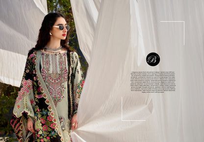 Naira Vol 137 Belliza Designer Studio Cotton Karachi Salwar Suits Wholesaler Ahmedabad