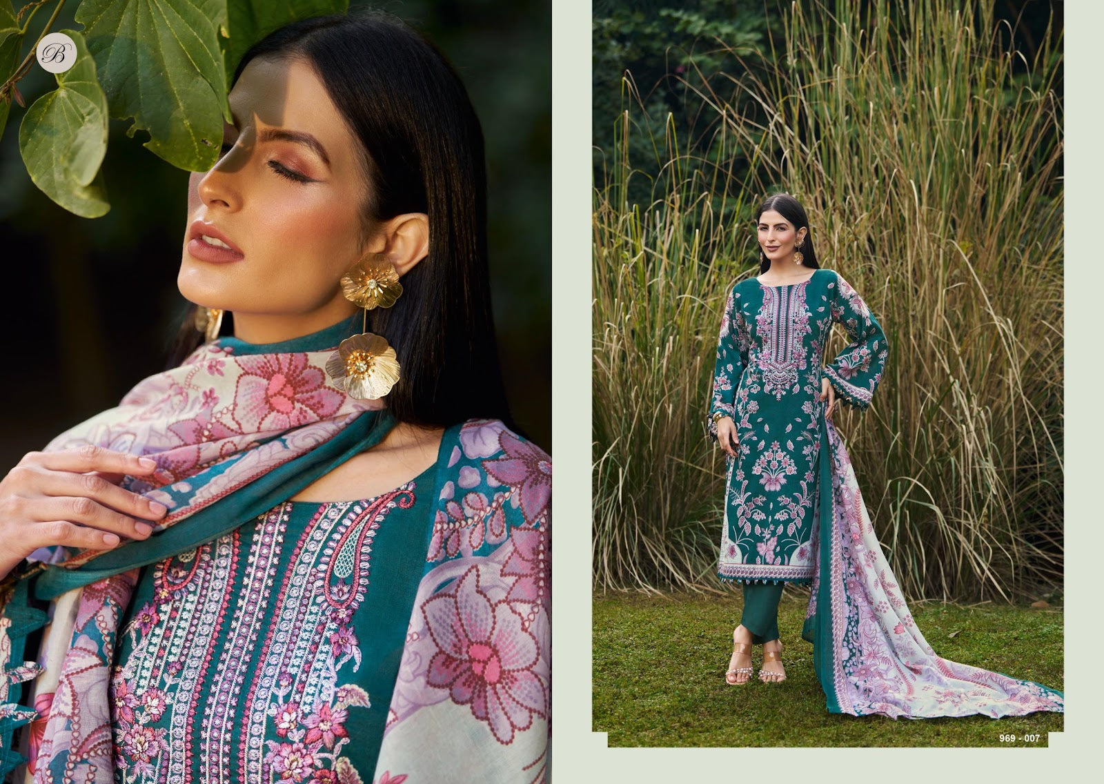Naira Vol 138 Belliza Designer Studio Pure Cotton Karachi Salwar Suits Wholesale Rate