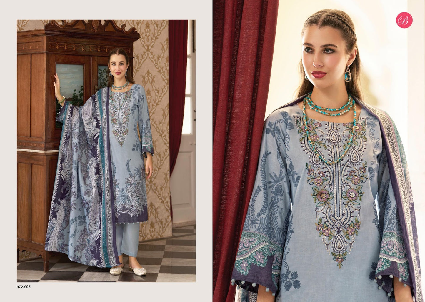 Naira Vol 139 Belliza Designer Studio Pure Cotton Karachi Salwar Suits Wholesale