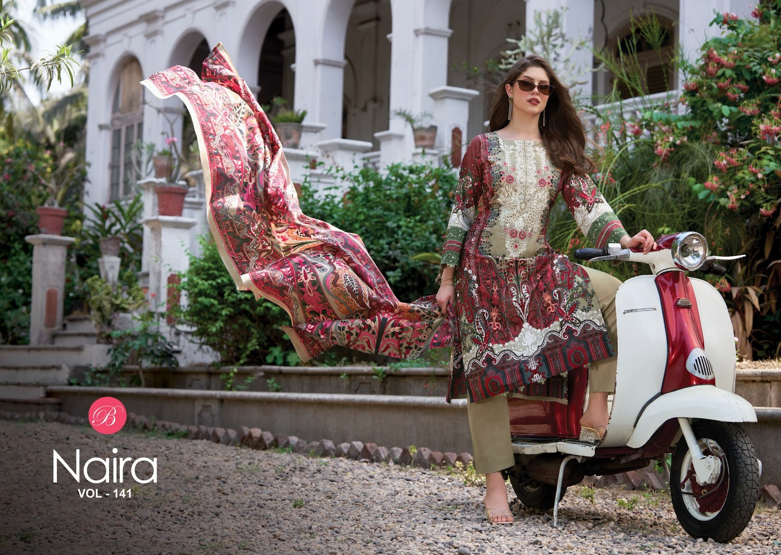 Naira Vol 141 Belliza Designer Studio Cotton Karachi Salwar Suits Manufacturer India