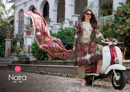 Naira Vol 141 Belliza Designer Studio Cotton Karachi Salwar Suits Manufacturer India