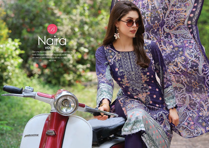 Naira Vol 141 Belliza Designer Studio Cotton Karachi Salwar Suits Manufacturer India