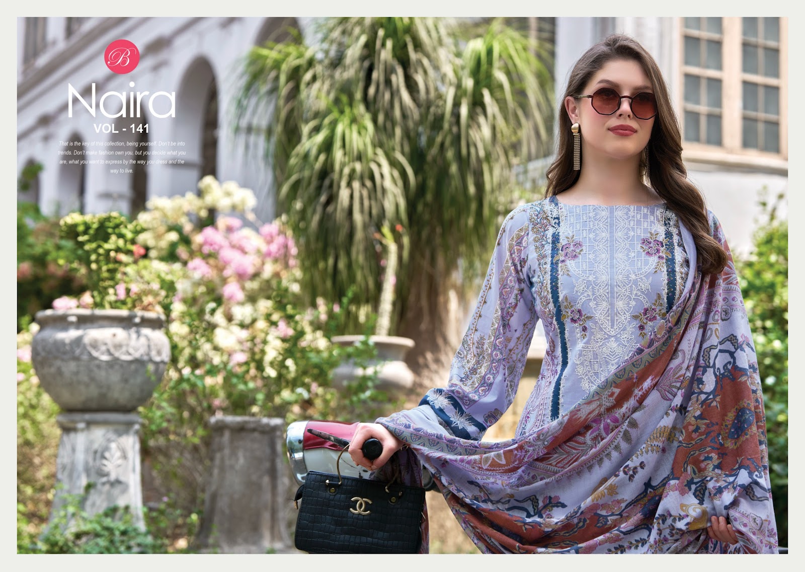 Naira Vol 141 Belliza Designer Studio Cotton Karachi Salwar Suits Manufacturer India