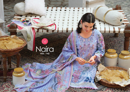 Naira Vol 142 Belliza Designer Studio Cotton Karachi Salwar Suits Manufacturer India