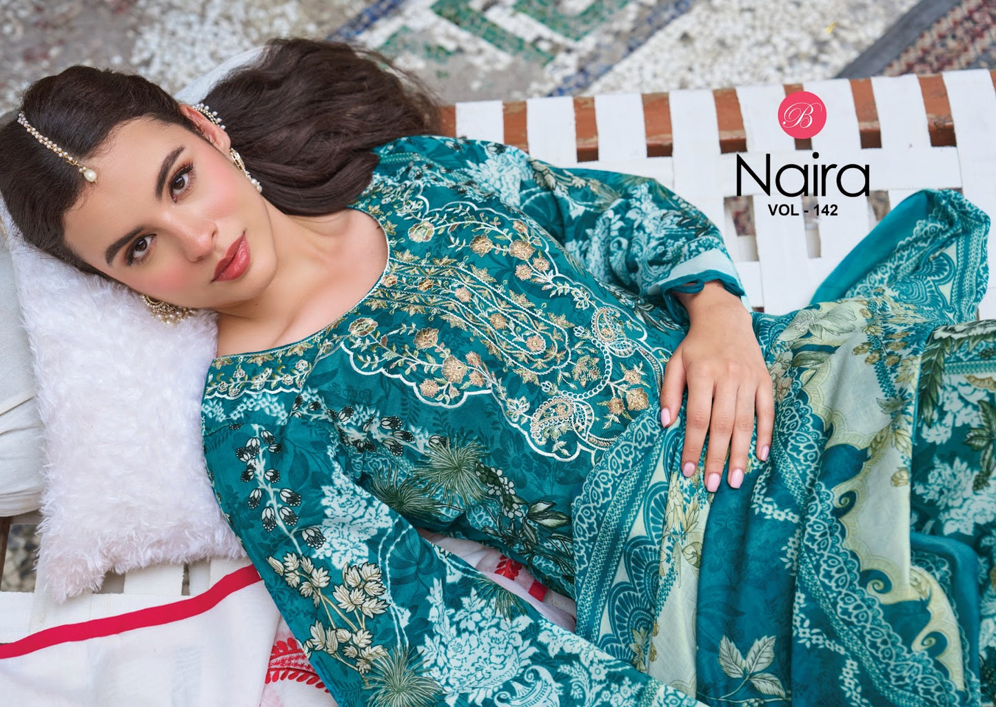 Naira Vol 142 Belliza Designer Studio Cotton Karachi Salwar Suits Manufacturer India