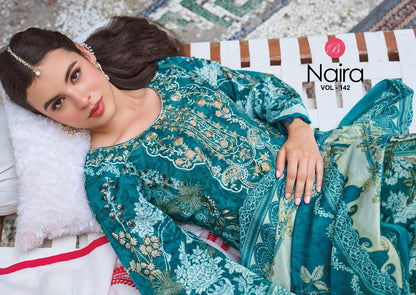 Naira Vol 142 Belliza Designer Studio Cotton Karachi Salwar Suits Manufacturer India