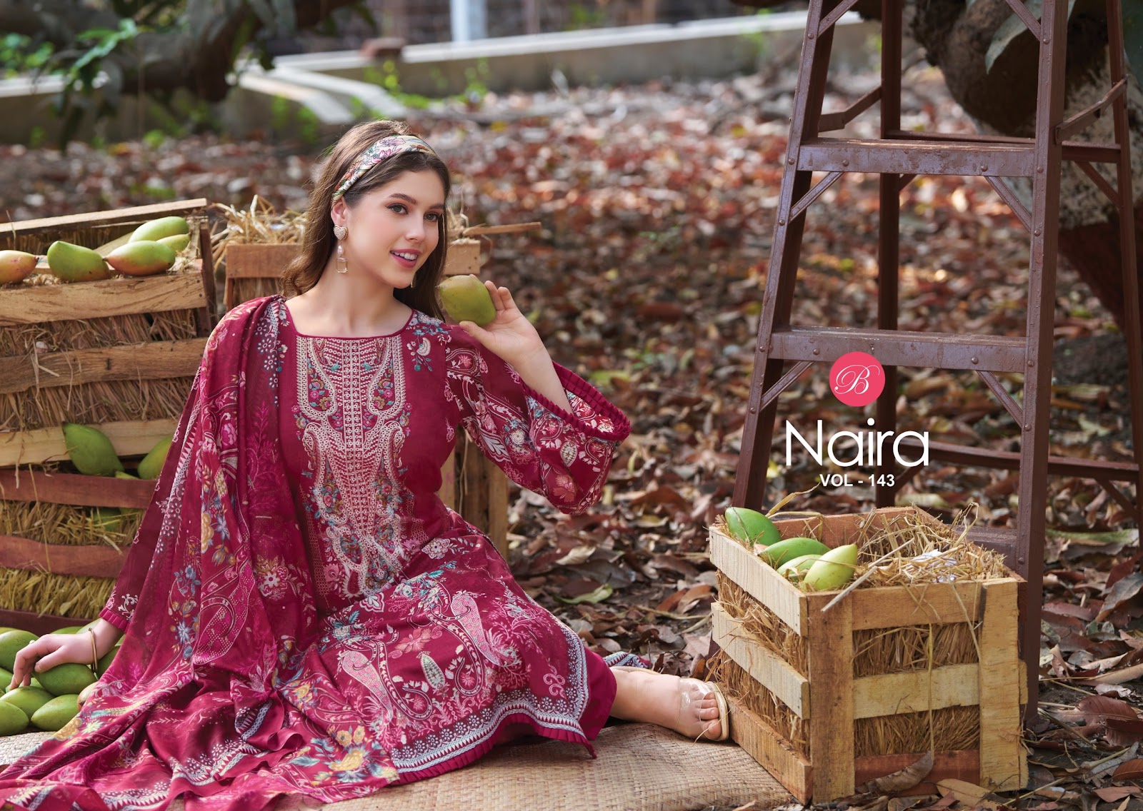 Naira Vol 143 Belliza Designer Studio Cotton Karachi Salwar Suits Wholesale Rate