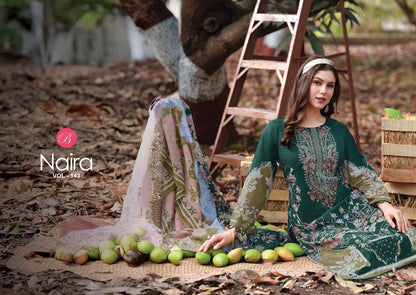 Naira Vol 143 Belliza Designer Studio Cotton Karachi Salwar Suits Wholesale Rate